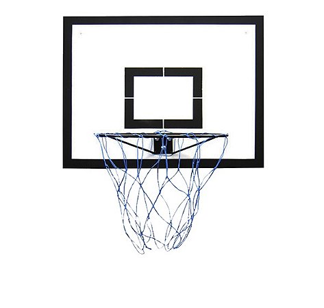 TABELA DE BASQUETE INFANTIL 65X50 COM ARO E REDE NYLON KLOPF