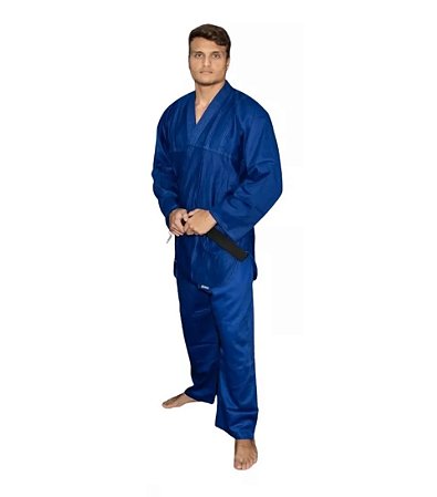 KIMONO COMBATE JIU JITSU OU JUDÔ INICIANTE  AZUL ADULTO - TORAH
