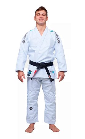 KIMONO MUNDIAL 10 JIU JITSU TRANÇADO BRANCO - ATAMA