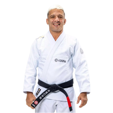 KIMONO INFINITY COLLAB JIU JITSU TRANÇADO BRANCO - ATAMA