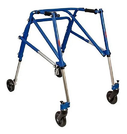 Andador Posterior de Alumínio 04 Rodas M Mobilidade Mercur