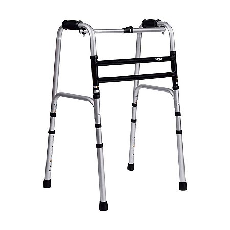 Andador 3 em 1 Fixo Articulado Dobrável Prata Mercur