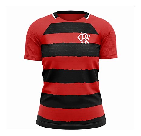 Camiseta Flamengo Manto Raglan Feminina Original Braziline