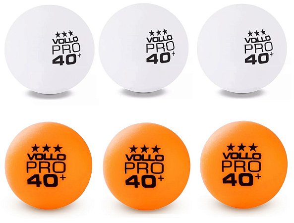 Kit 06 Bolas de Tênis de Mesa Ping Pong 03 Estrelas Oficial Vollo
