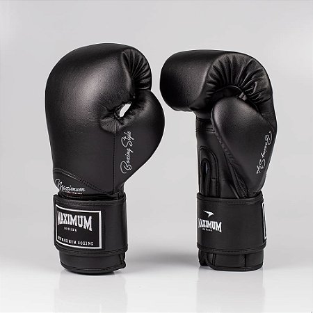 Luvas de Boxe Muay Thai MMA Classic Power Black Maximum