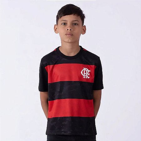 Camiseta Flamengo Torcer Infantil Oficial Braziline