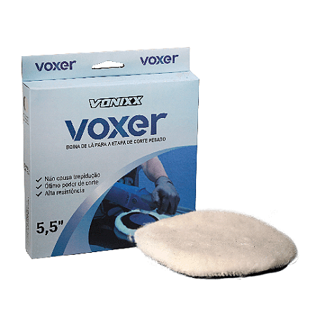 Boina De Polimento Corte Pesado 5,5 polegadas de lã, sem interface. Voxer Vonixx
