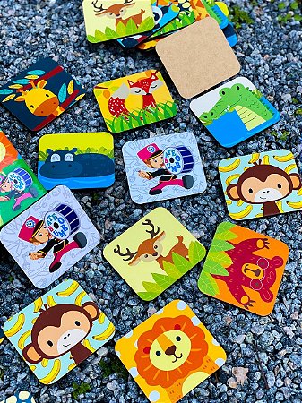 Jogo da memória Animais - 3+