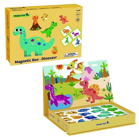 Caixa Magnética Dinossauro - 3+