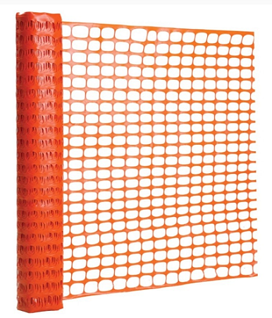 Tela Tapume Laranja 50 X1,20M