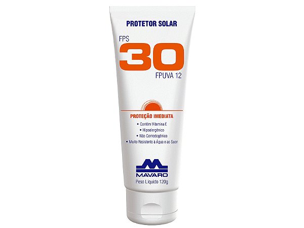 Protetor Solar Fps 30 Mavaro 120g