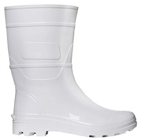 Bota De Pvc Com Forro Branco Sem Biqueira Ca 32164