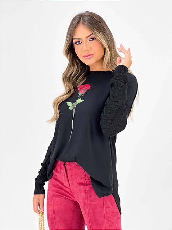 BLUSA TRICOT ROSA FRONTAL