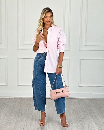 CALÇA JEANS BARREL