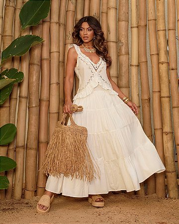 CONJUNTO BLUSA E SAIA