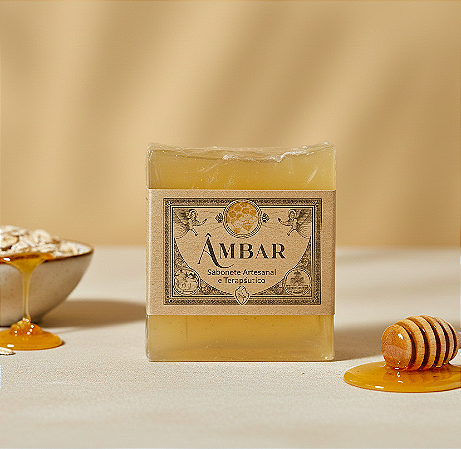Sabonete Terapêutico em barra Âmbar - Mel com Própolis