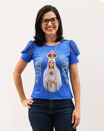 Camiseta Baby look Premium N. S. Fátima