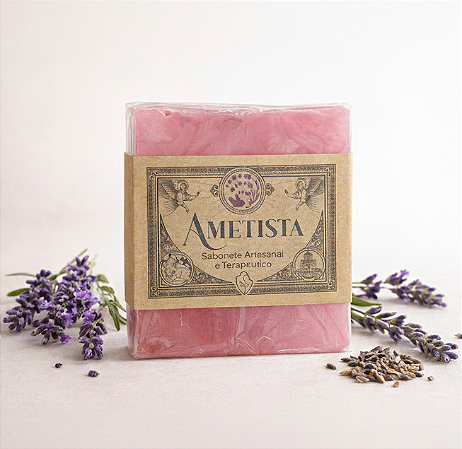 Sabonete Terapêutico em barra Ametista - Lavanda