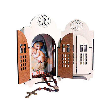 Oratório Mãe de Deus com Terço Mariano