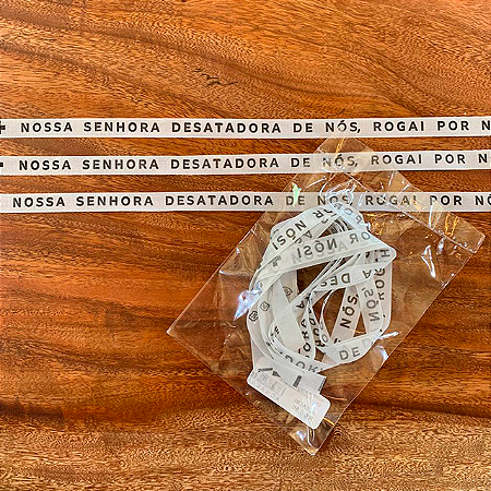 Pacote com 5 UN - Fitas Nossa Senhora Desatadora Dos Nós