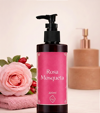 Sabonete Líquido Terapêutico Rosa Mosqueta - Manteiga de cupuaçu e jaboticaba