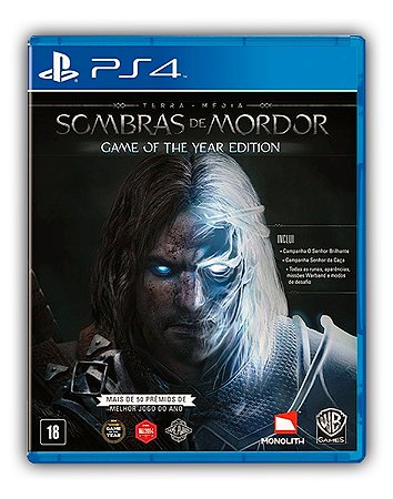 Terra-média Sombras de Mordor - Edição Jogo do Ano PS4 Mídia Digital