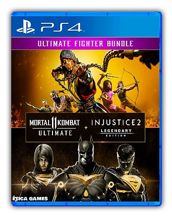 Pacote Mortal Kombat 11 Ultimate + Injustice 2 Ed. Lendária PS4 Mídia -  Ética Games Trabalha Com Mídia Física e Digital Jogos Novos e Lançamentos  Ps4, Ps5, Xbox