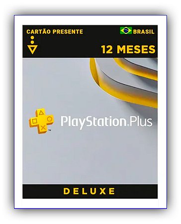 PlayStation Plus Deluxe 12 Meses PS4 - PS5 Mídia Digital