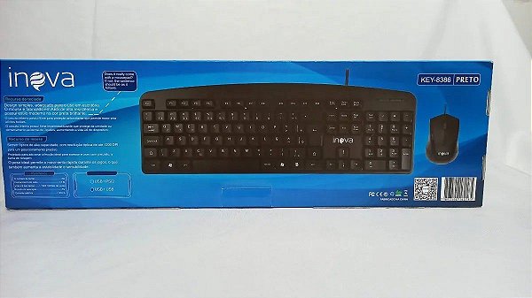 Kit Teclado + Mouse Com Fio Inova