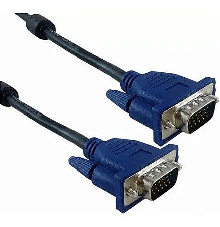 Cabo Vga Para Monitor Macho Lcd Pc Projetor 1,5 Metros..