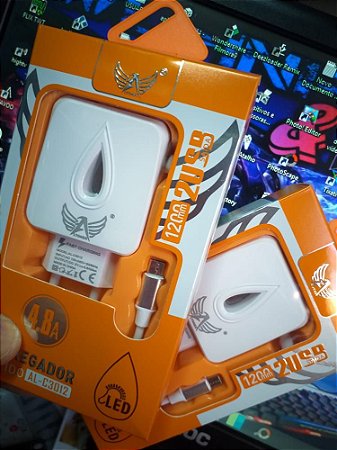 Carregador Rápido Altomex 4.8A al-c3012 portas USB ultra rápido ALTOMEX
