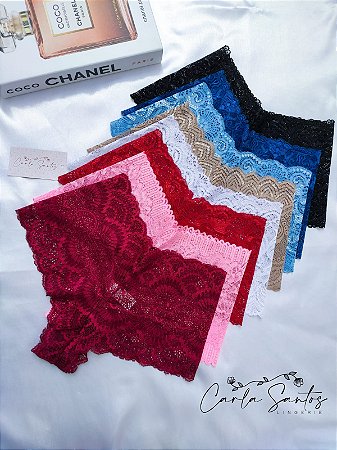 Calcinha Short em Renda - Caleçon
