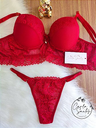 Conjunto cropped Anitta - Vermelho