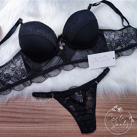 Conjunto cropped Anitta - preto