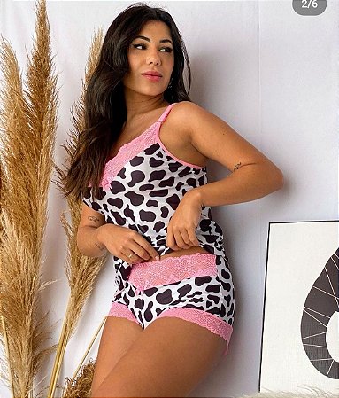 Baby doll vaca+ rosa babaloo