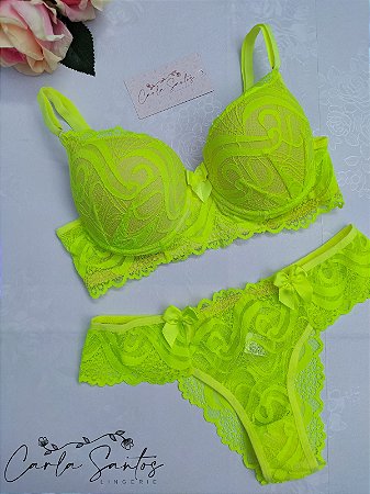 Conjunto Leila - Amarelo Neon