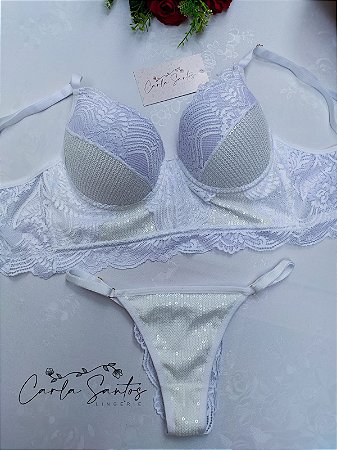 Conjunto cropped Celebração - Branco