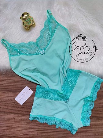 Baby doll Microfibra - Verde