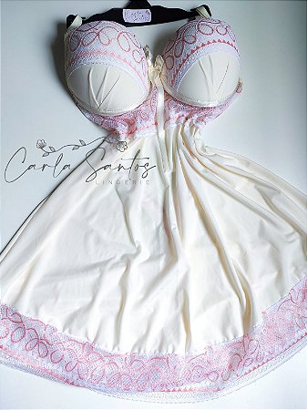 Camisola Microfibra - Creme bicolor