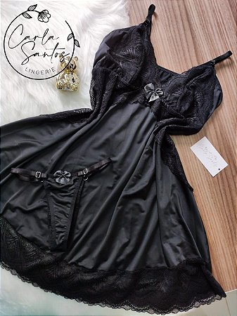 Camisola microfibra Sem bojo - Preta