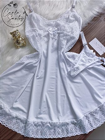 Camisola microfibra Sem bojo - Branca
