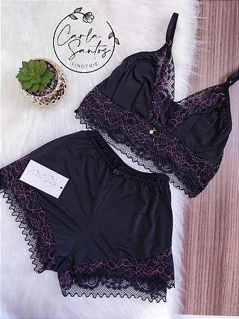 Short-Doll Cropped - Preto