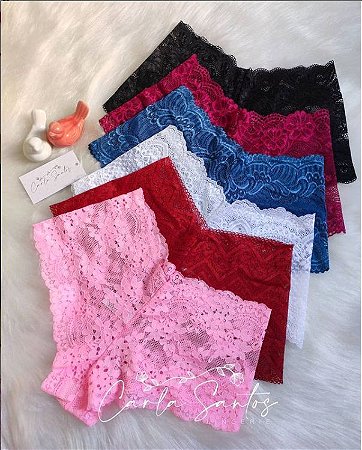 Calcinha - short em renda