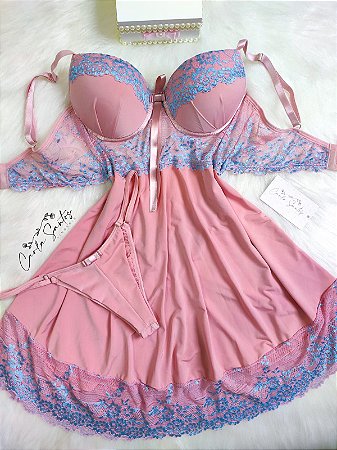 Camisola Microfibra - Rose bicolor