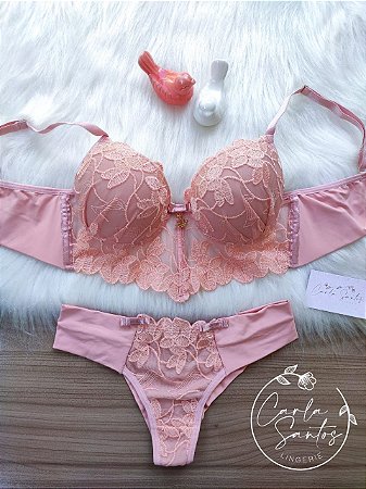 Conjunto cropped Iza - Rosê