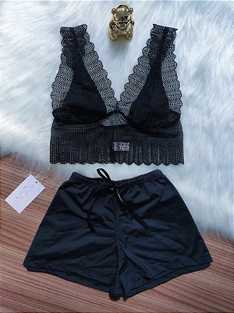 Short doll Doce Luar - Preto