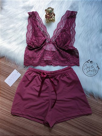 Short doll Doce Luar - Marsala