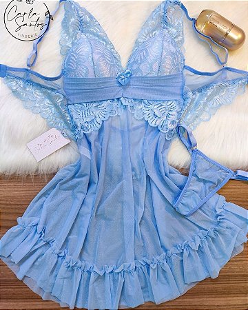 Camisola Tule - Azul