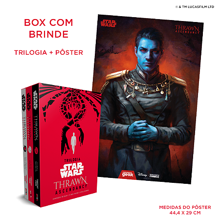 Box Trilogia Star Wars: Thrawn Ascendancy- Edição com brinde!