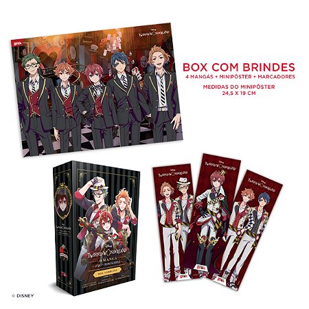 PRÉ-VENDA - Box Disney Twisted-Wonderland: O mangá – Livro de Heartslabyul - Edição com brinde!